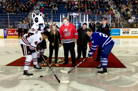 2019 OHL Ice Dogs Puck Drop